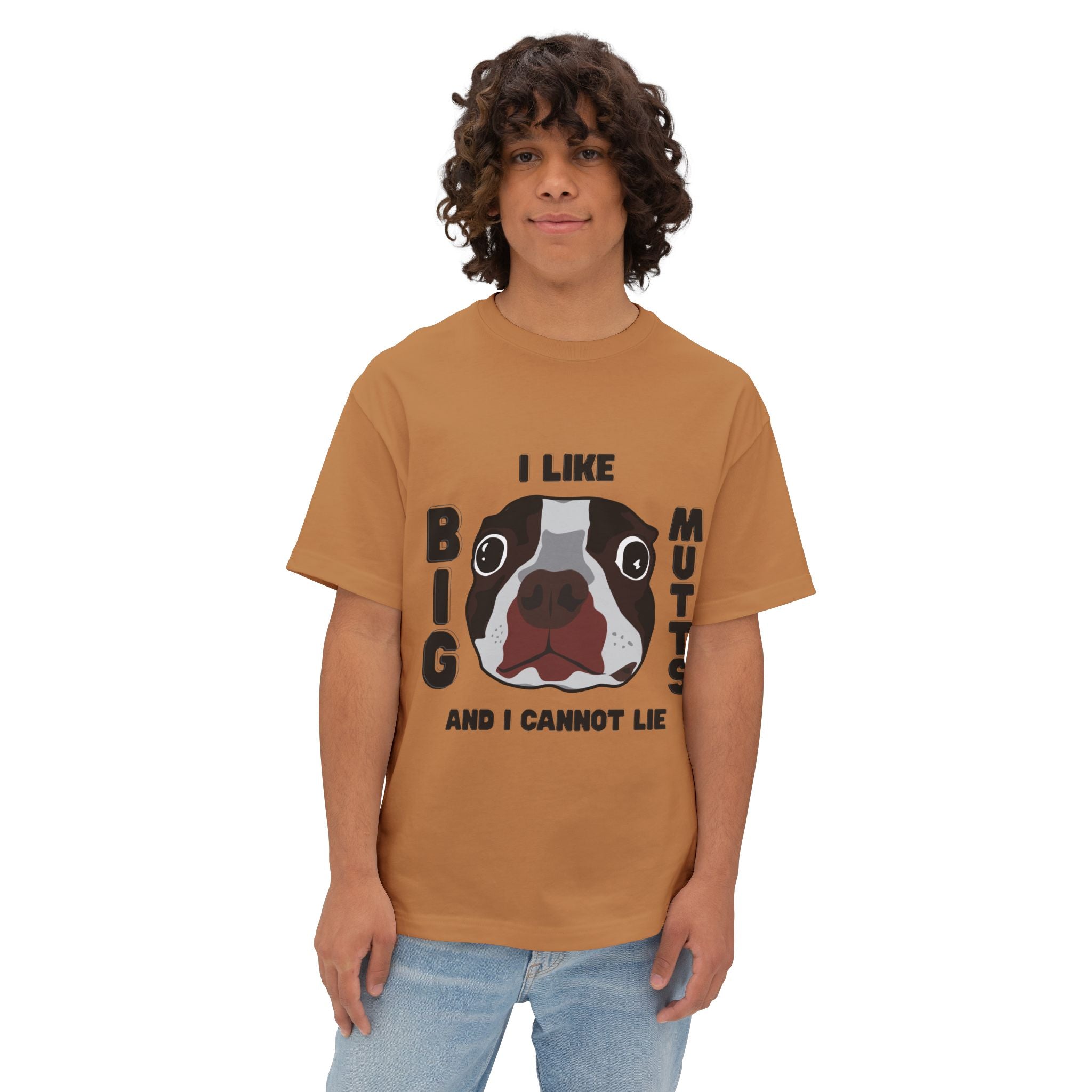 Unisex Oversized Dog Lover Tee - I Like Big Mutts, Funny Graphic Tee, Pet Lover Gift, Casual Wear, Dog Mom Shirt, Dog Dad T-Shirt
