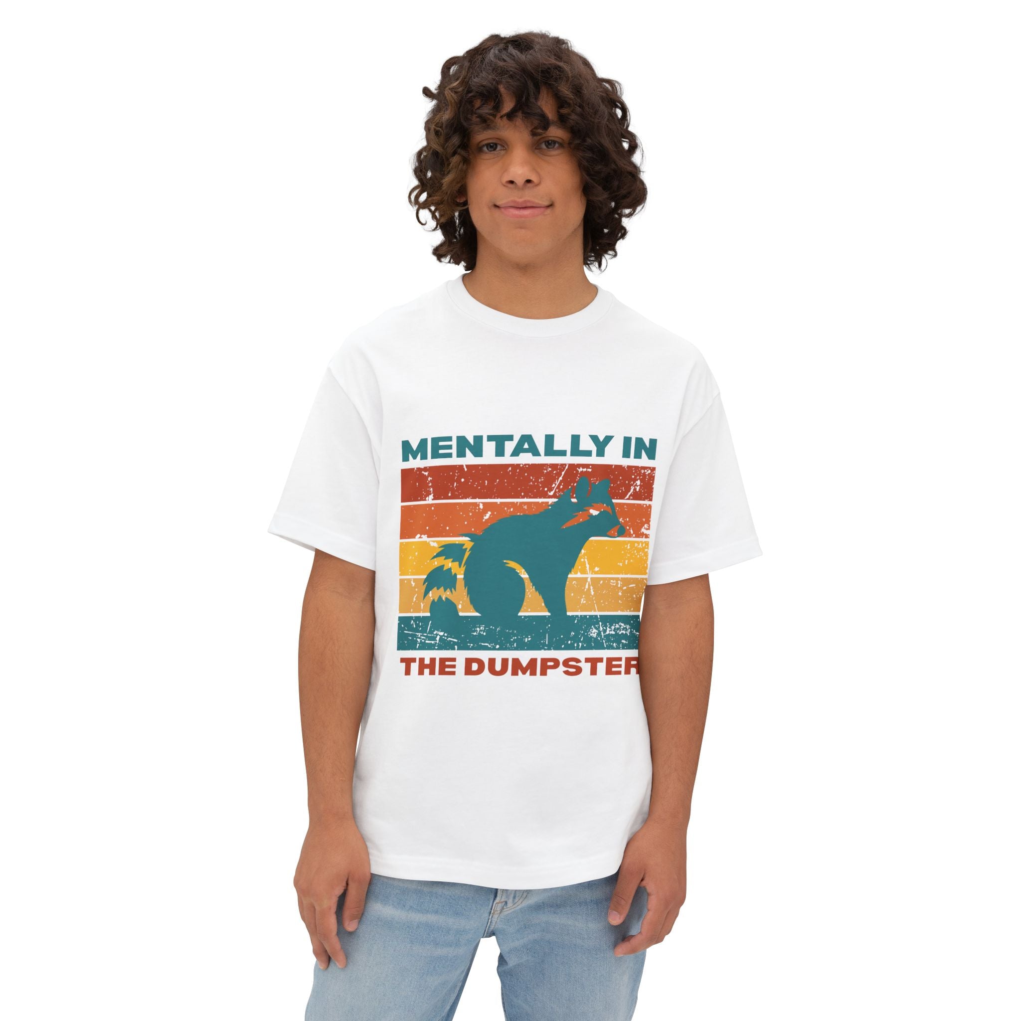 Unisex Oversized Graphic Tee – Quirky Animal Humor, Casual Wear, Gift for Friends, Stress Relief, Summer Style