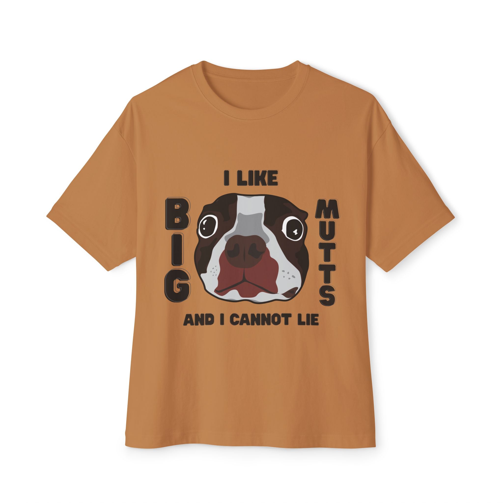 Unisex Oversized Dog Lover Tee - I Like Big Mutts, Funny Graphic Tee, Pet Lover Gift, Casual Wear, Dog Mom Shirt, Dog Dad T-Shirt