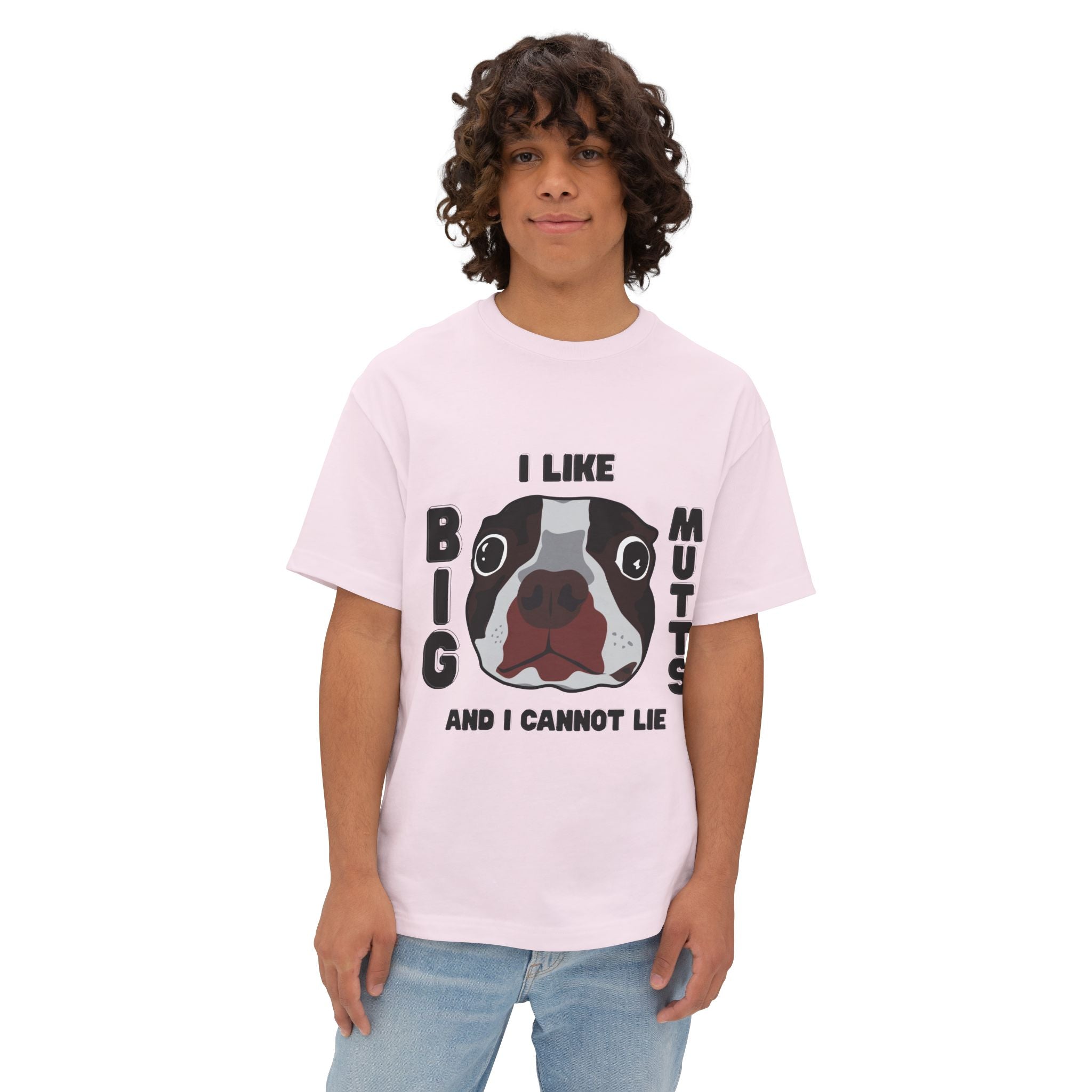 Unisex Oversized Dog Lover Tee - I Like Big Mutts, Funny Graphic Tee, Pet Lover Gift, Casual Wear, Dog Mom Shirt, Dog Dad T-Shirt