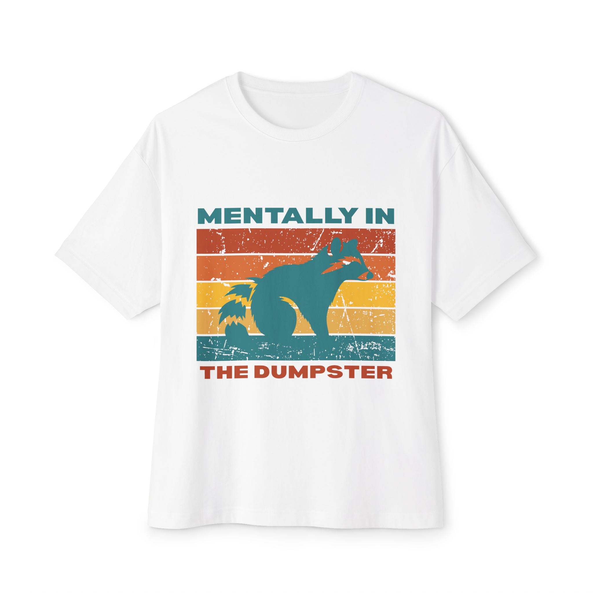 Unisex Oversized Graphic Tee – Quirky Animal Humor, Casual Wear, Gift for Friends, Stress Relief, Summer Style