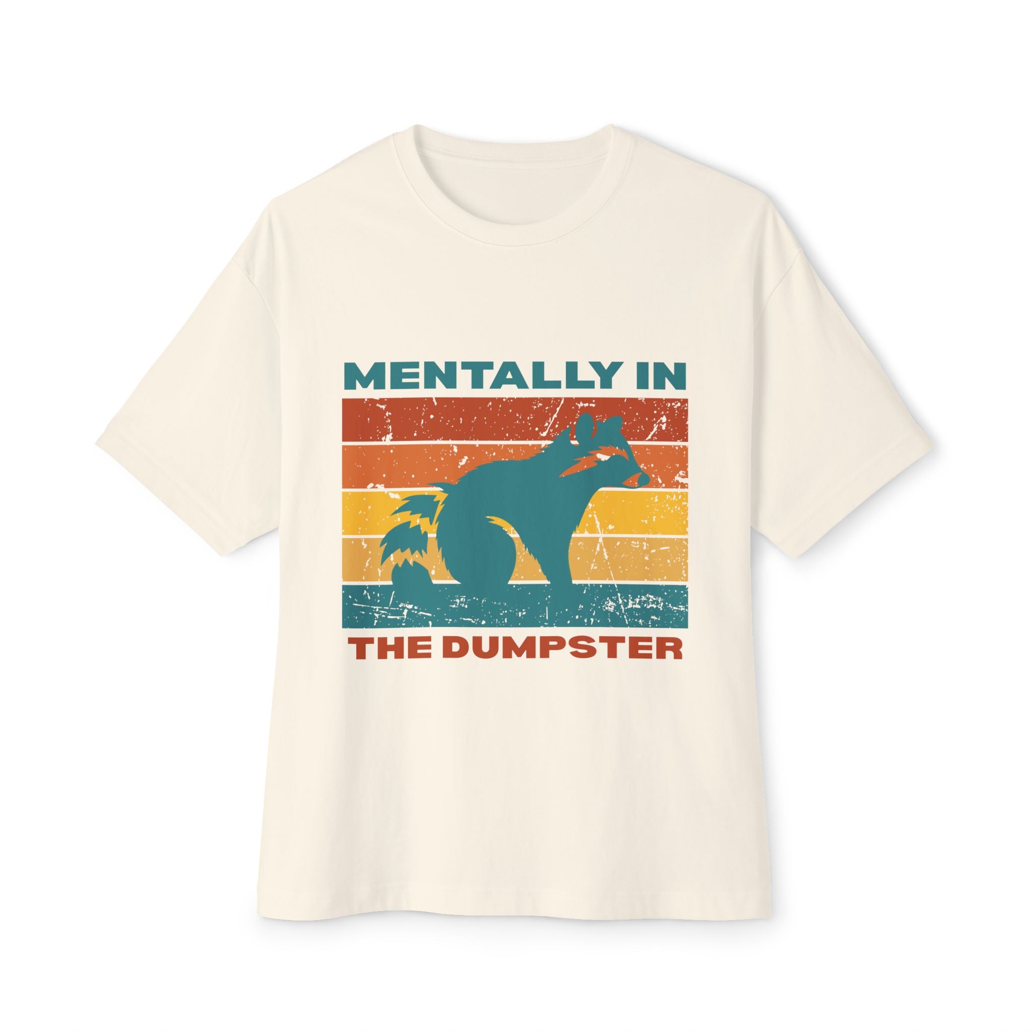 Unisex Oversized Graphic Tee – Quirky Animal Humor, Casual Wear, Gift for Friends, Stress Relief, Summer Style