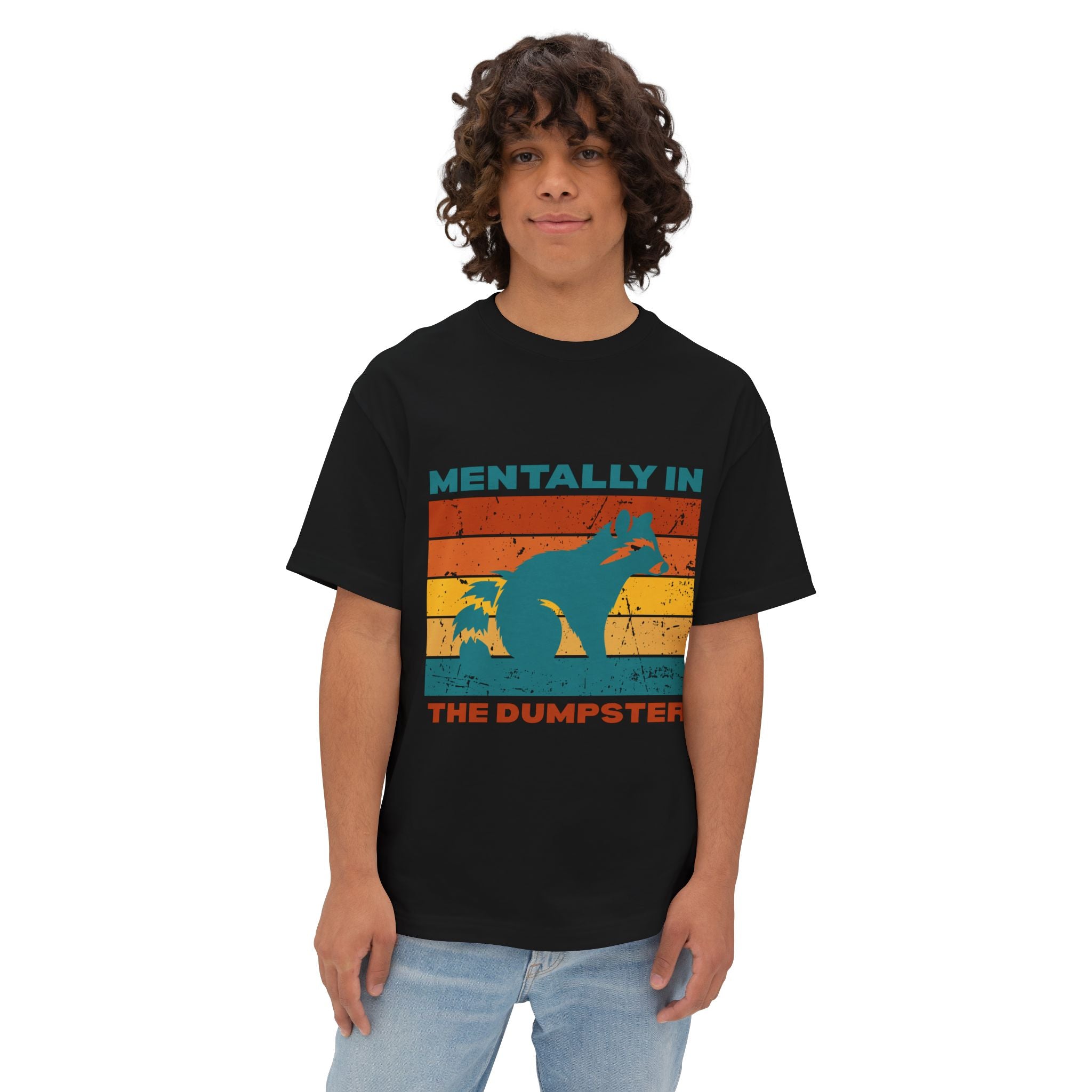 Unisex Oversized Graphic Tee – Quirky Animal Humor, Casual Wear, Gift for Friends, Stress Relief, Summer Style