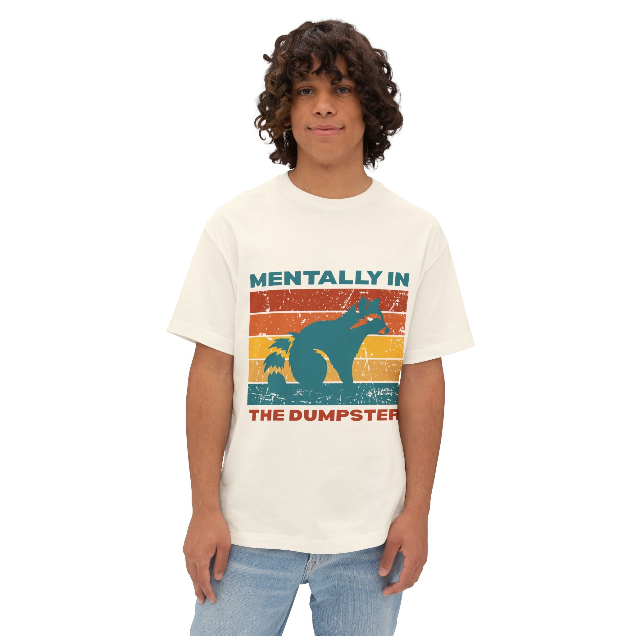Unisex Oversized Graphic Tee – Quirky Animal Humor, Casual Wear, Gift for Friends, Stress Relief, Summer Style