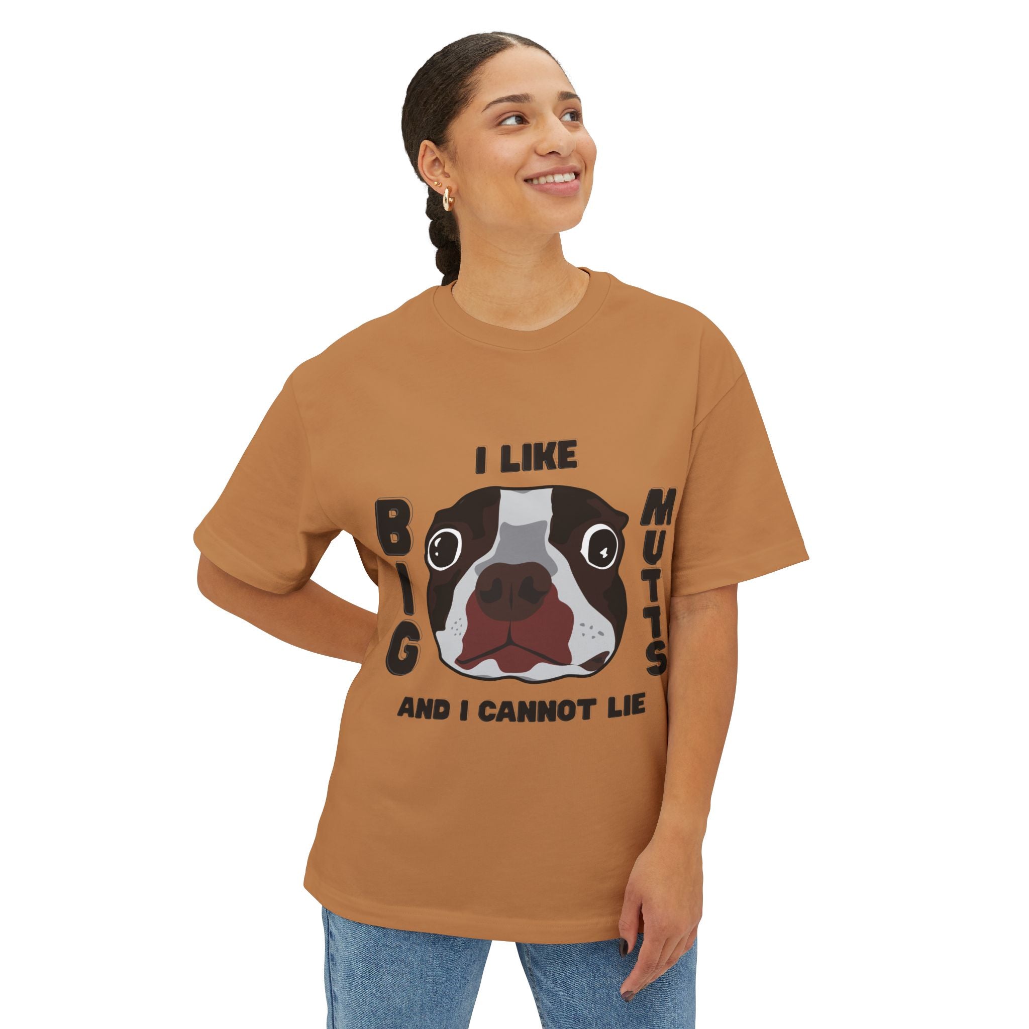 Unisex Oversized Dog Lover Tee - I Like Big Mutts, Funny Graphic Tee, Pet Lover Gift, Casual Wear, Dog Mom Shirt, Dog Dad T-Shirt